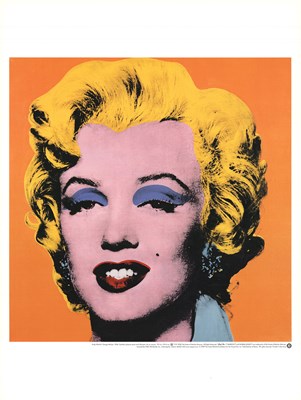 Lot 606 - ANDY WARHOL (1928-1987) - MARILYN - OFFSET LITHOGRAPH ON ORANGE GROUND