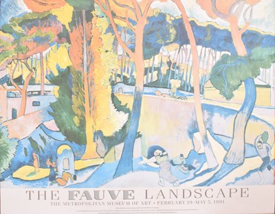 Lot 596 - THE FAUVE LANDSCAPE - THE MET MUSEUM 1991 EXHIBITION POSTER