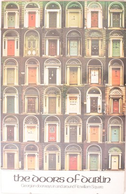 Lot 449 - THE DOORS OF DUBLIN - 1970S IRISH TRAVEL POSTER
