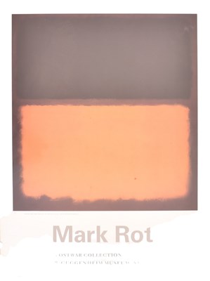 Lot 361 - MARK ROTHKO: FROM THE POSTWAR COLLECTION - GUGGENHEIM 1988 POSTER