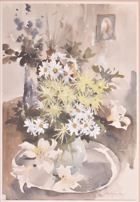 Lot 102 - JOHN YARDLEY (B. 1933) - FALLEN LILIES