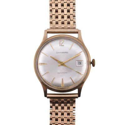Lot 26 - HALLMARKED 9CT GOLD GARRARD AUTOMATIC WRISTWATCH