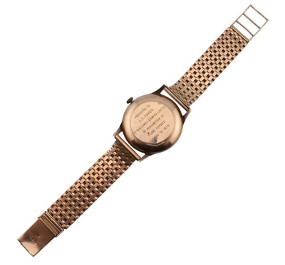 Lot 26 - HALLMARKED 9CT GOLD GARRARD AUTOMATIC WRISTWATCH