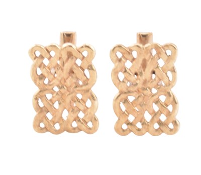 Lot 229 - PAIR OF HALLMARKED 9CT GOLD CUFFLINKS
