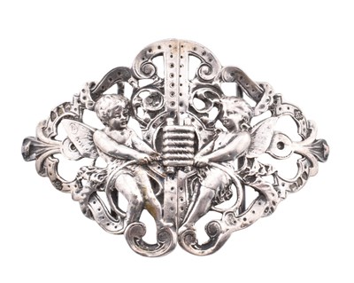 Lot 27 - 19TH CENTURY HALLMARKED SILVER NURSES BELT BUCKLE