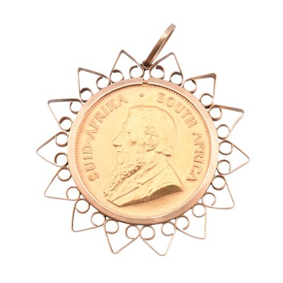 Lot 115 - 1975 SOUTH AFRICAN 1 OZ KRUGERRAND PENDANT