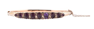 Lot 77 - EDWARDIAN HALLMARKED GEM SET BANGLE