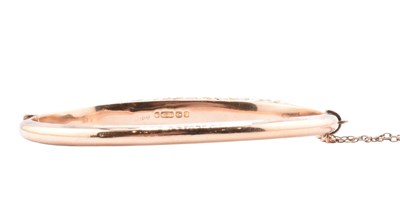 Lot 77 - EDWARDIAN HALLMARKED GEM SET BANGLE