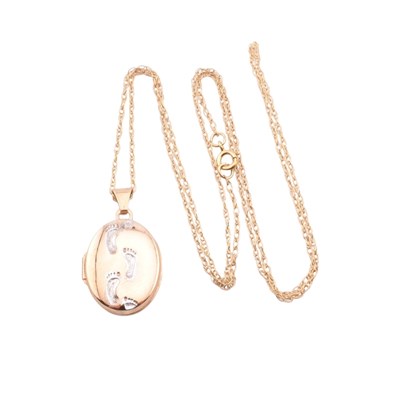 Lot 310 - HALLMARKED 9CT GOLD PENDANT & NECKLACE CHAIN