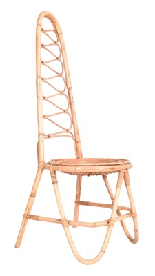Lot 76 - DIRK VAN SLIEDRECHT FOR ROHE NOORWOLDE - DUTCH 1960S BAMBOO & RATTAN CHAIR