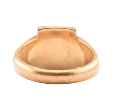 Lot 110 - HALLMARKED 18CT GOLD SIGNET RING