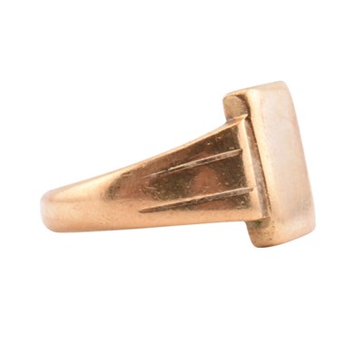Lot 110 - HALLMARKED 18CT GOLD SIGNET RING