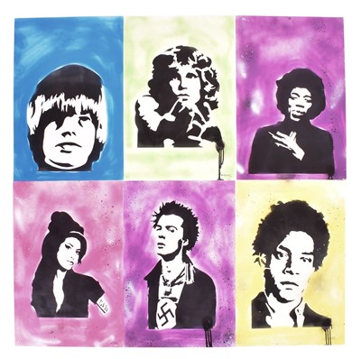 Lot 48 - DAVID HUDSON (BRITISH) AFTER BANKSY - 27 CLUB