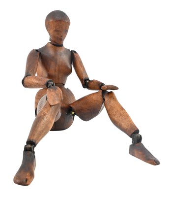 Lot 65 - MAQUETTE, FRANCE - 19TH CENTURY ARTICULATED LAY FIGURE
