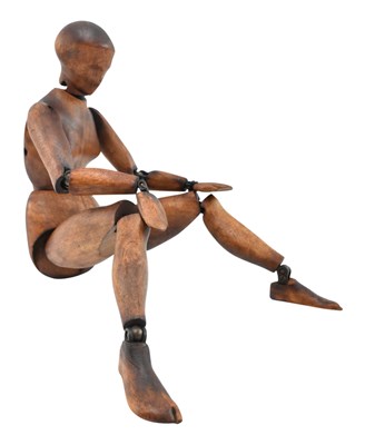 Lot 65 - MAQUETTE, FRANCE - 19TH CENTURY ARTICULATED LAY FIGURE