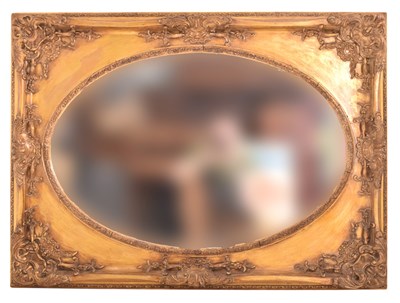 Lot 618 - LARGE HOLLYWOOD REGENCY GILT FRAMED MIRROR