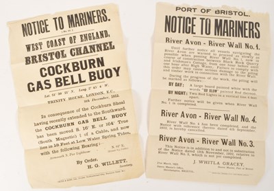 Lot 546 - TWO 1920S VINTAGE BRISTOL DOCK FLYER NOTICES