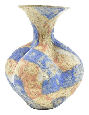 Lot 2 - JULIAN KING SALTER (B. 1954) - VINTAGE 20TH CENTURY STUDIO ART STONEWARE POTTERY BALUSTER VASE