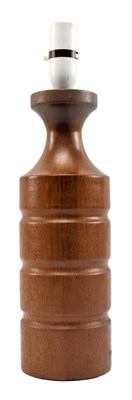 Lot 153 - MID CENTURY SOLID TEAK FRAMED TABLE LAMP