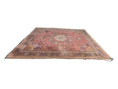 Lot 759a - LARGE PERSIAN BRITISH MADE WOOLLEN FLOOR CARPET RUG