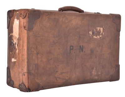 Lot 458 - INSALL OF BRISTOL - 19TH CENTURY LEATHER SUITCASE