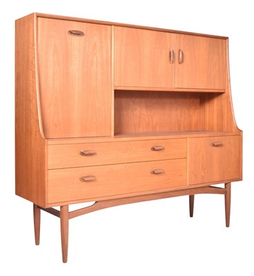Lot 445 - G PLAN BRASILIA RANGE - MID CENTURY TEAK SIDEBOARD / HIGHBOARD