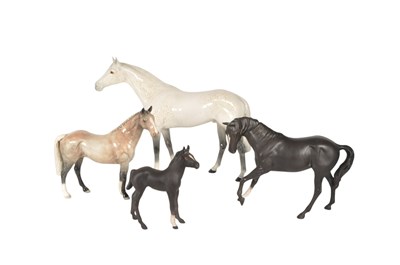 Lot 249 - COLLECTION OF 4 BESWICK HORSES