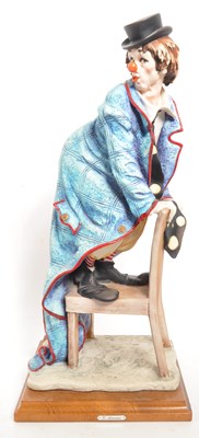 Lot 192 - VINATGE CAPODIMONTE ARMANI CLOWN FIGURINE