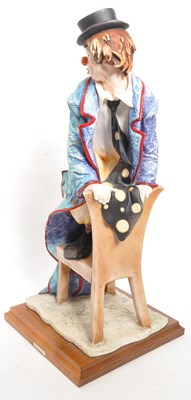 Lot 192 - VINATGE CAPODIMONTE ARMANI CLOWN FIGURINE