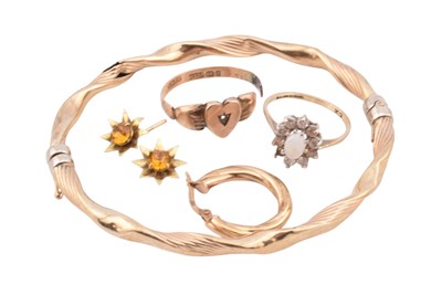 Lot 423 - COLLECTION OF 9CT GOLD JEWELLERY