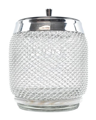 Lot 392 - MERKURIAS KOVOCAS - VINTAGE DESIGNER METAL MESH, GLASS & PLASTIC COCKTAIL ICE BUCKET