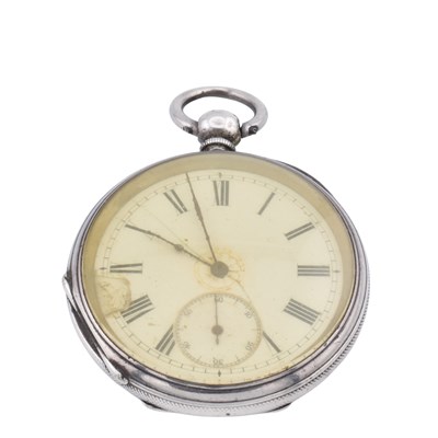 Lot 343 - A SILVER LFB POCKET WATCH