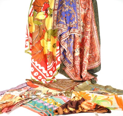 Lot 245 - COLLECTION OF LATE 20TH CENTURY VINTAGE SCARVES