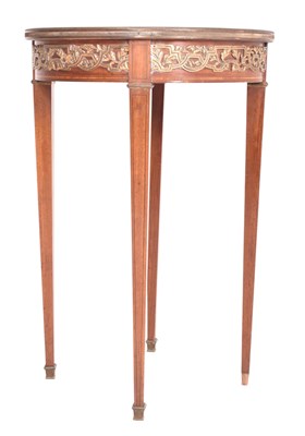 Lot 378 - 19TH CENTURY WALNUT VENEERED EMPIRE STYLE CIRCULAR SIDE OCCASIONAL TABLE