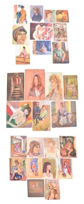 Lot 87 - DORIAN LEVINE - COLLECTION OF c25 ORIGINAL OIL ON BOARD STILL LIFE PAINTINGS