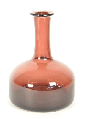 Lot 37 - 19TH CENTURY GEORGE III HAND BLOWN WINE BOTTLE