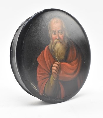 Lot 78 - MANNER OF STOBWASSER BRUNSWICK PORTRAIT OF 'ST JOHN' SNUFF BOX