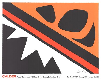 Lot 398 - AFTER ALEXANDER CALDER - LA GRENOUILLE ET LA SCIE - EXHIBITION POSTER