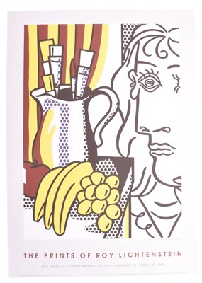 Lot 155 - AFTER ROY LICHTENSTEIN (1923-1997) - STILL LIFE WITH PICASSO - VINTAGE LITHOGRAPH POSTER PRINT