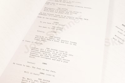 Lot 110 - DOCTOR WHO - HIDE (2013) - ORIGINAL PRODUCTION SCRIPTS
