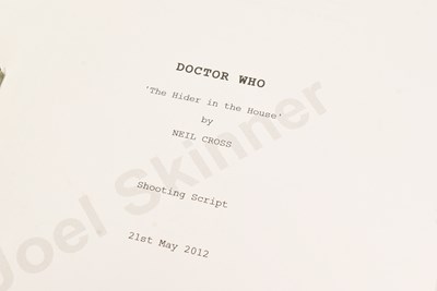 Lot 110 - DOCTOR WHO - HIDE (2013) - ORIGINAL PRODUCTION SCRIPTS