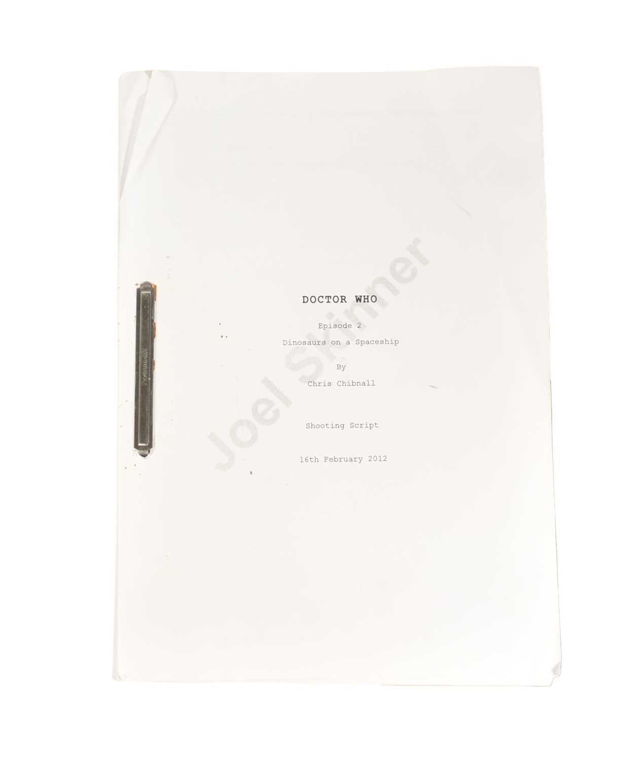 Lot 128 - DOCTOR WHO - DINOSAURS ON A SPACESHIP (2012) - ORIGINAL PRODUCTION SCRIPT