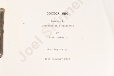 Lot 128 - DOCTOR WHO - DINOSAURS ON A SPACESHIP (2012) - ORIGINAL PRODUCTION SCRIPT