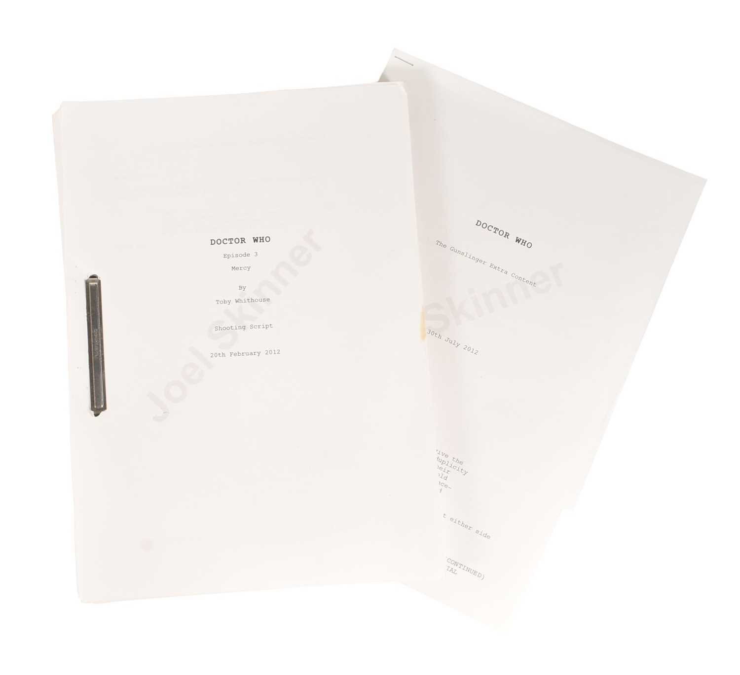Lot 138 - DOCTOR WHO - A TOWN CALLED MERCY (2012) - ORIGINAL PRODUCTION SCRIPTS