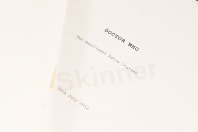 Lot 138 - DOCTOR WHO - A TOWN CALLED MERCY (2012) - ORIGINAL PRODUCTION SCRIPTS