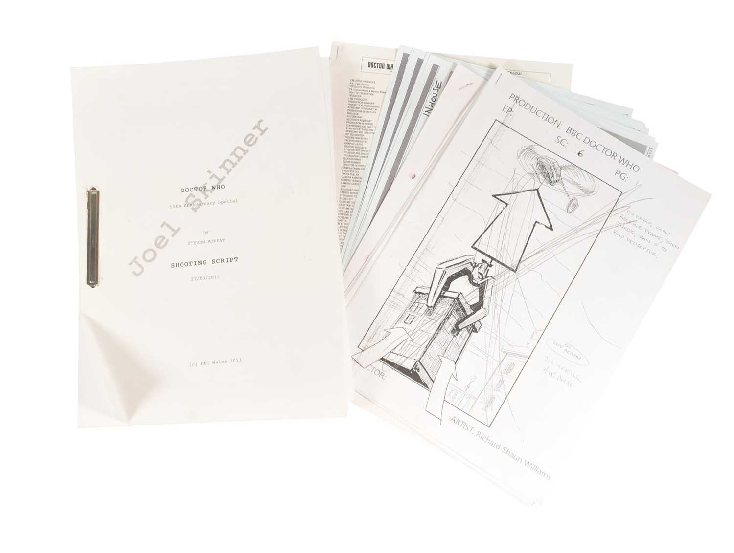 Lot 175 - DOCTOR WHO - THE DAY OF THE DOCTOR (2013) - ORIGINAL PRODUCTION ITEMS