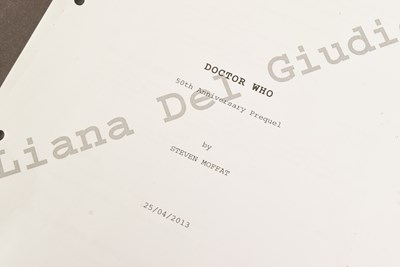 Lot 168 - DOCTOR WHO - THE NIGHT OF THE DOCTOR (2013) - ORIGINAL PRODUCTION SCRIPT