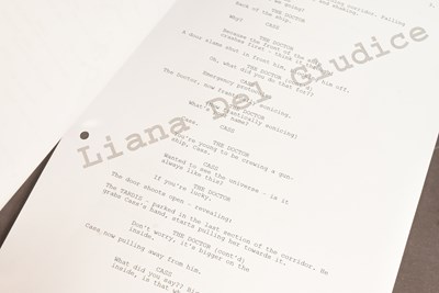 Lot 168 - DOCTOR WHO - THE NIGHT OF THE DOCTOR (2013) - ORIGINAL PRODUCTION SCRIPT