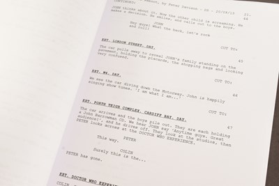 Lot 192 - DOCTOR WHO - THE FIVE(ISH) DOCTORS REBOOT (2013) - ORIGINAL PRODUCTION ITEMS