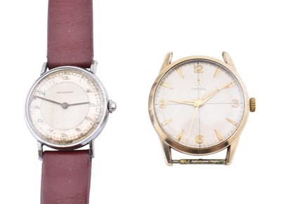 Lot 303 - OMEGA 10K GOLD FILLED WRISTWATCH & MOVADO WRISTWATCH